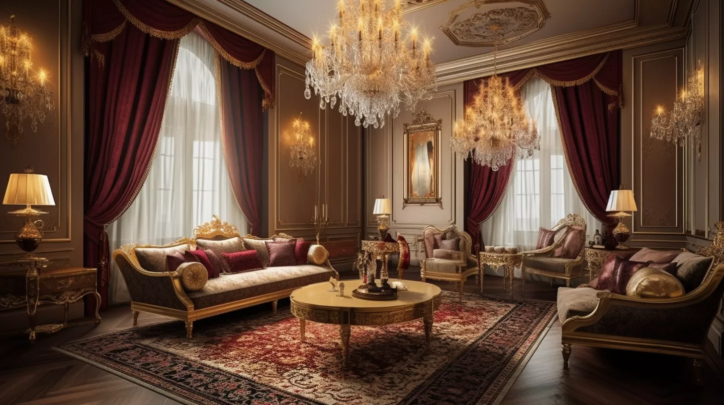 Classic luxury apartment design that combines sophistication and comfort.